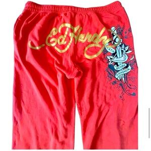 🌺Ed Hardy “Death Before Dishonor” Tattoo Graphic Joggers - Size XL🌺